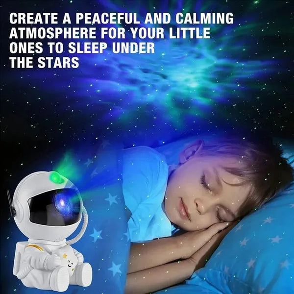 Sitting Astronaut Galaxy Projector